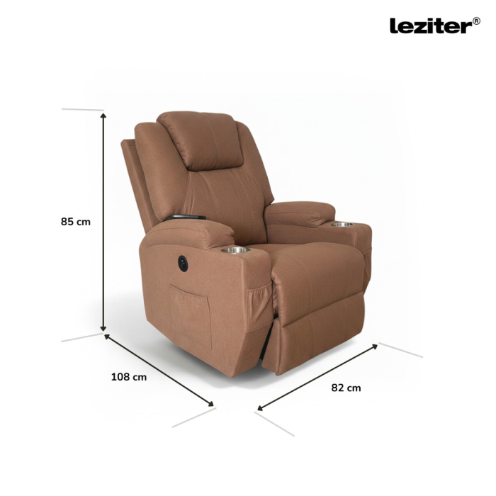 Leziter Scaun electric de masaj Relaxa balansoar și pivotant [3]