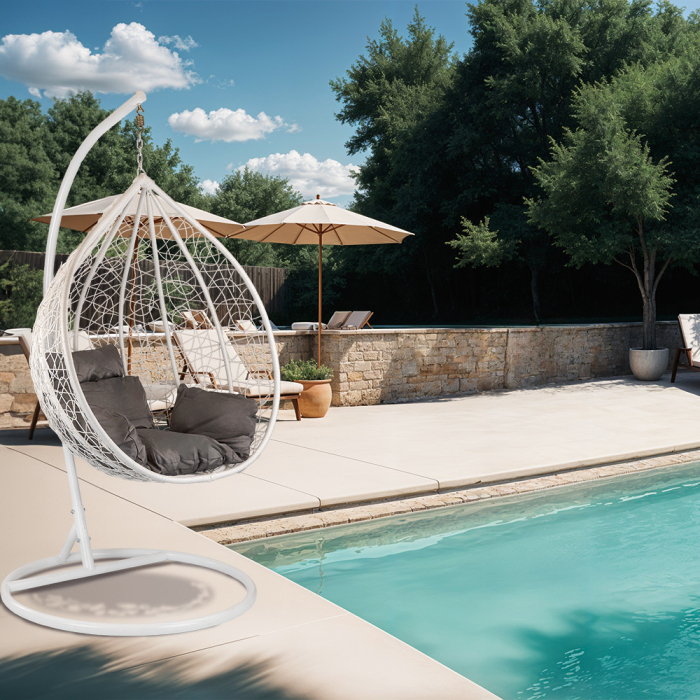 Leziter Scaun hamac Havana alb [2]