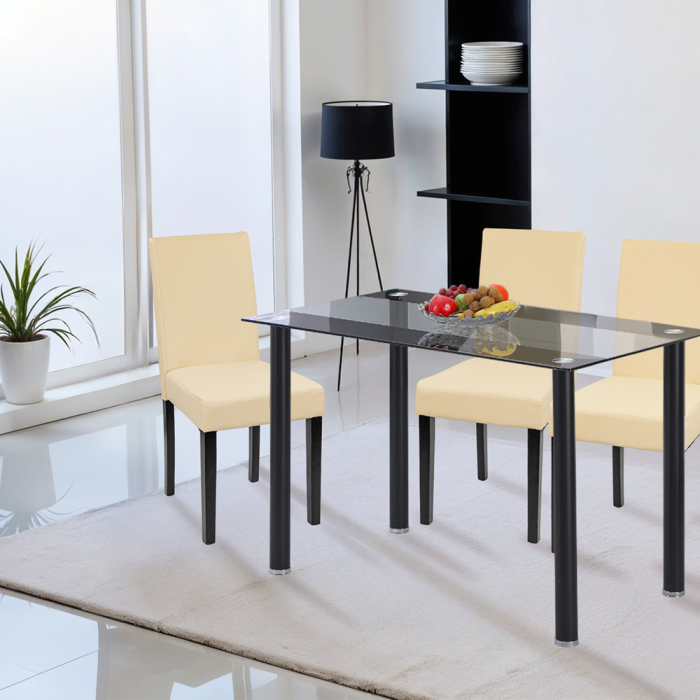 Leziter Scaun Kelly din piele bej [2]