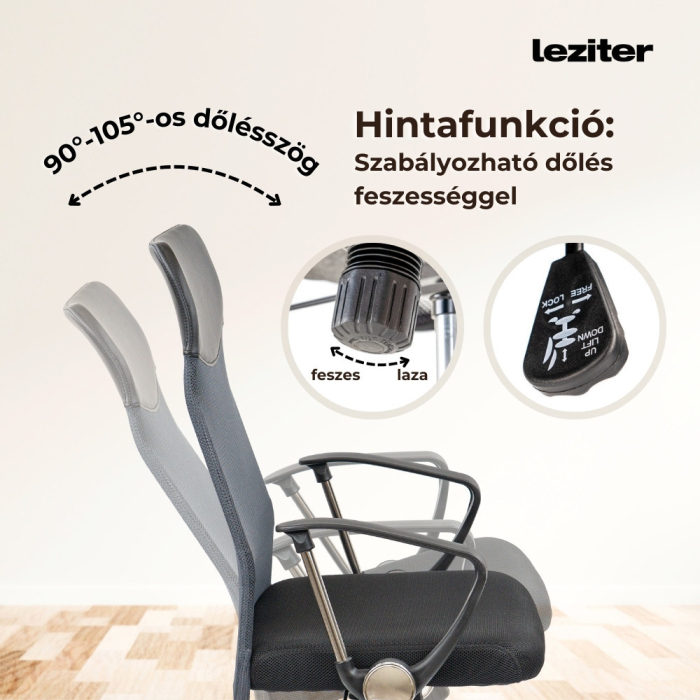 Leziter Scaun rotativ ergonomic de birou Fit [4]