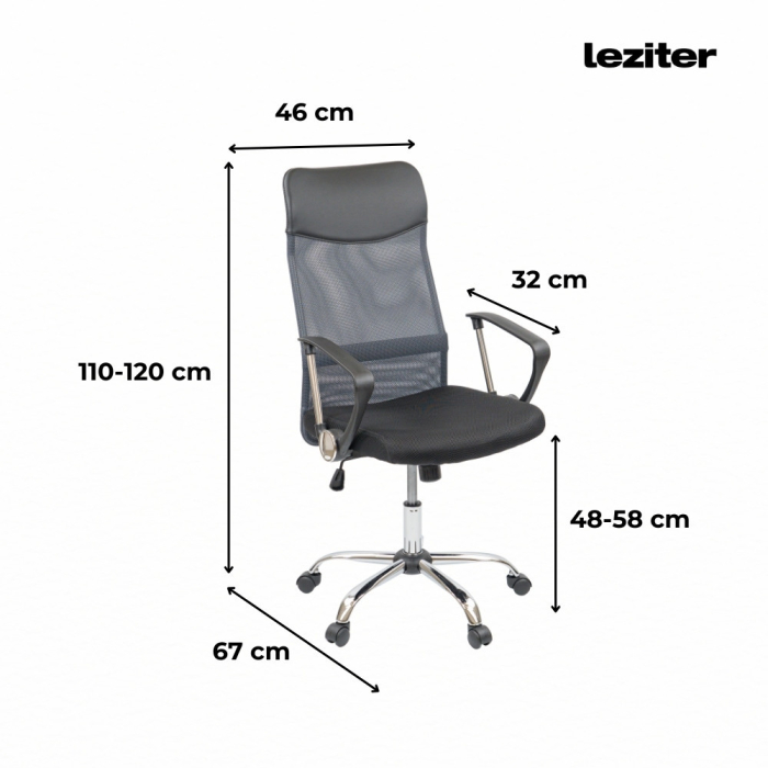 Leziter Scaun rotativ ergonomic de birou Fit [2]