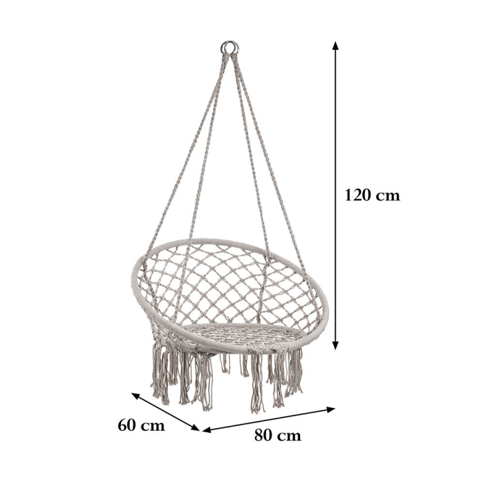 Leziter Scaun suspendat Cardenas gri [3]