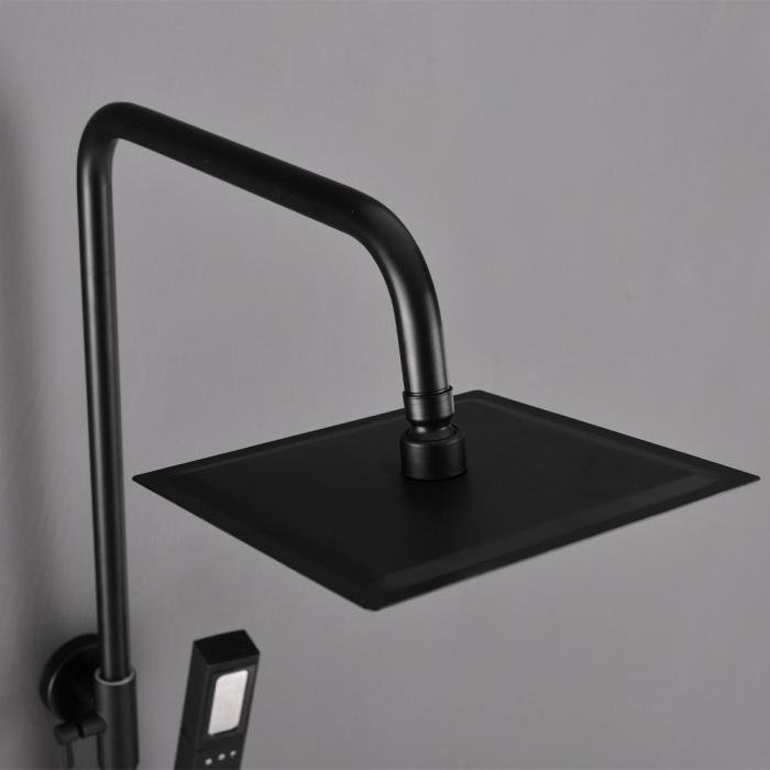 Leziter Set de duș Alita Black cu baterie termostatică [8]