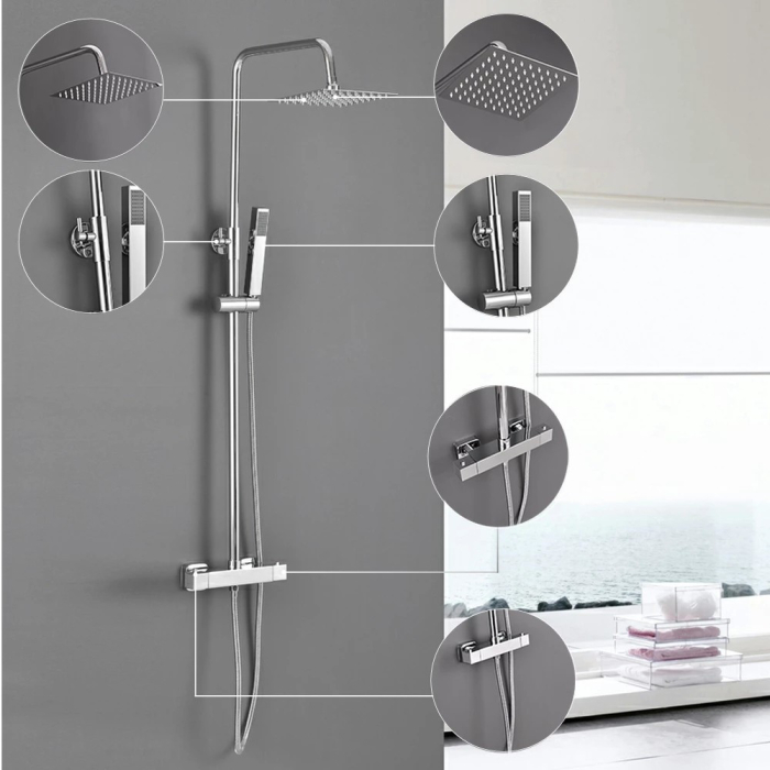 Leziter Set de duș Alita cu baterie termostatică [3]