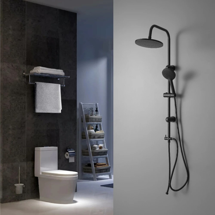 Leziter Set de duș Corina Black fără baterie [6]