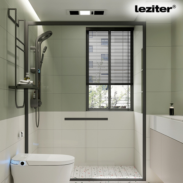 Leziter Set de duș digital Tropic cu robinet termostatic gri [7]