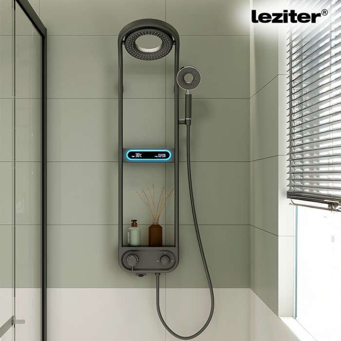 Leziter Set de duș digital Tropic cu robinet termostatic gri [2]