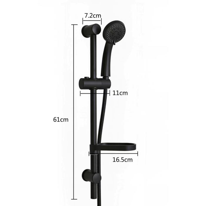 Leziter Set de duș Elara fără baterie, negru [3]