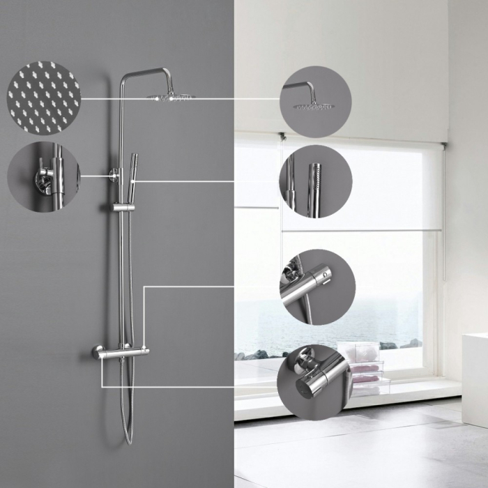Leziter Set de duș Fury cu baterie termostatică [3]