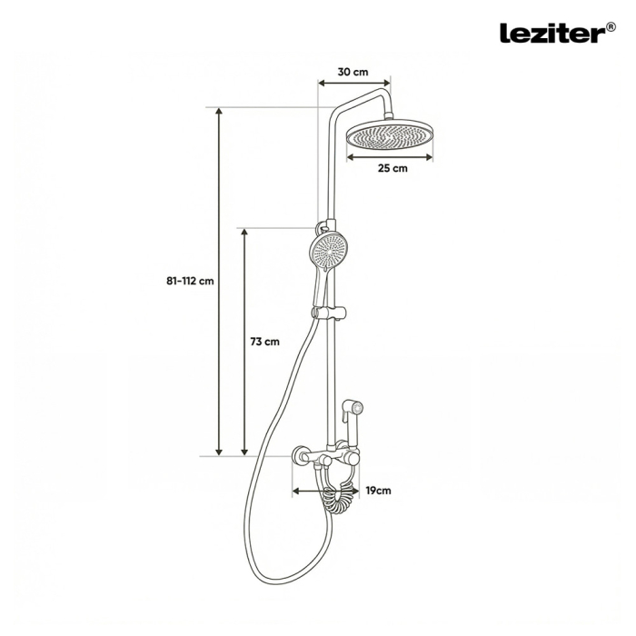 Leziter Set de duș Rivo [3]