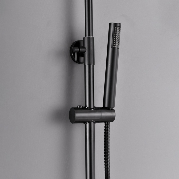 Leziter Set de duș Teton Black cu baterie termostatică [10]