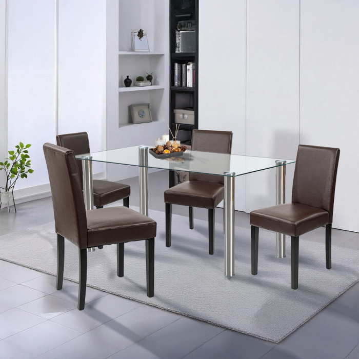 Leziter Set de masă Cadiz 4 1 alb-maro [2]