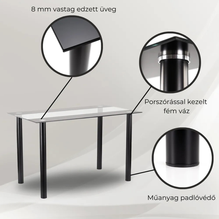 Leziter Set de masă Darina 4+1 maro [3]