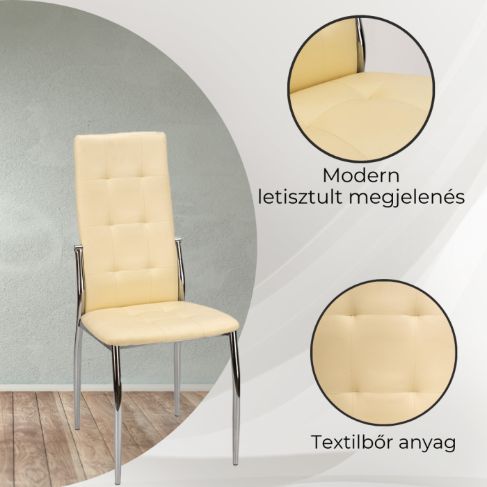 Leziter Set de masă Lara 4+1 bej [4]