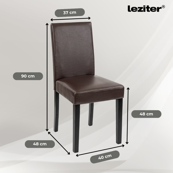 Leziter Set de masă Leon 4+1 stejar York-maro [3]