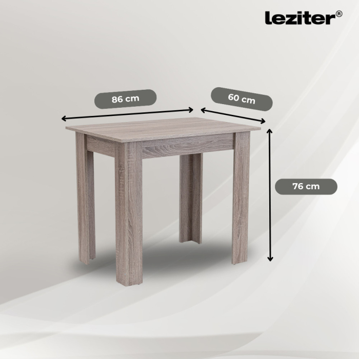 Leziter Set de masă Leon 4+1 stejar York-maro [5]