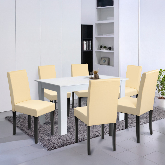 Leziter Set de masă Leon 6 1 alb-bej [2]