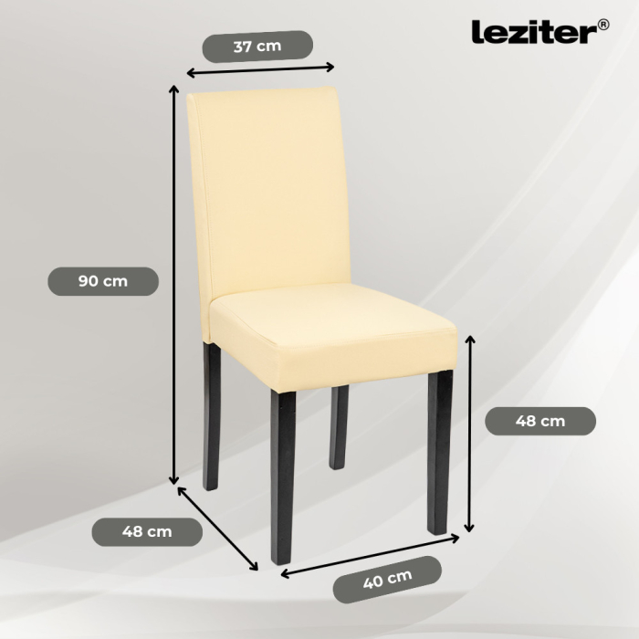 Leziter Set de masă Leon 6+1 stejar York-bej [3]