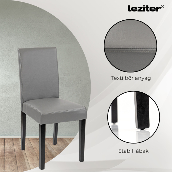 Leziter Set de masă Leon 6+1 stejar York gri [4]