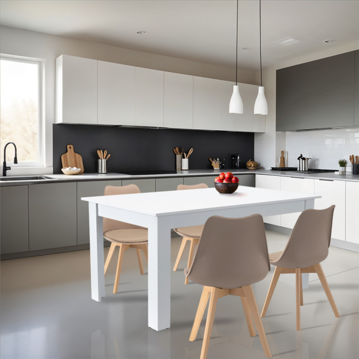 Leziter Set de masă Lola 4 1 bej-alb [2]