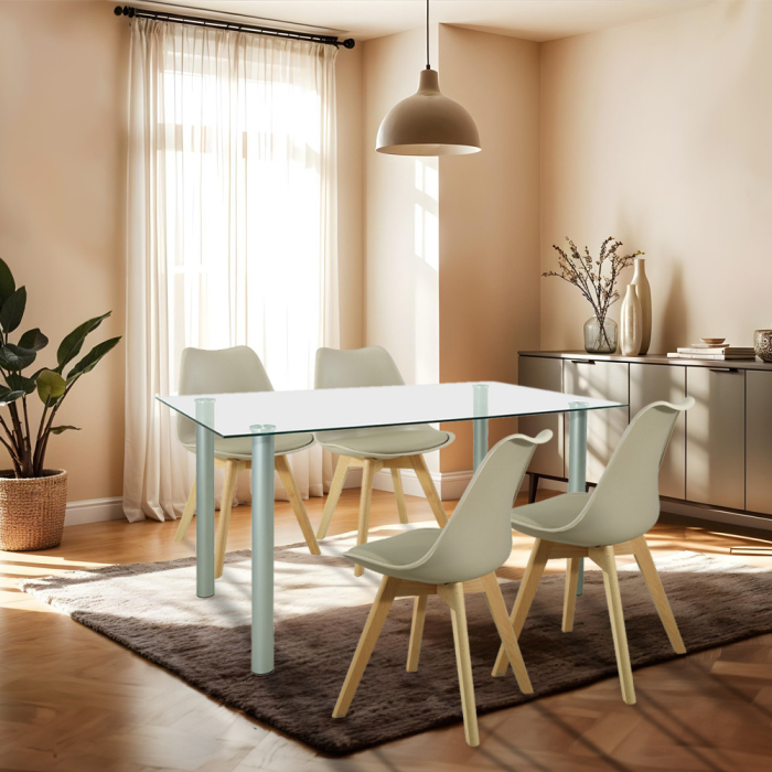 Leziter Set de masă Midori 4 în 1 bej [2]