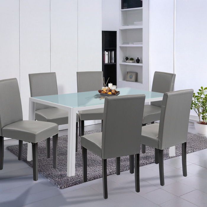 Leziter Set de masă Mira 6 1 alb-gri [2]