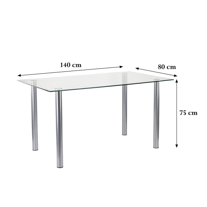 Leziter Set de masă Nikol 6+1 alb [6]