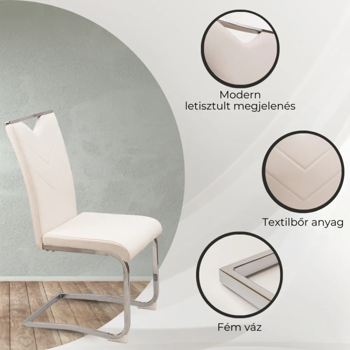 Leziter Set de masă Nikol 6+1 alb [4]