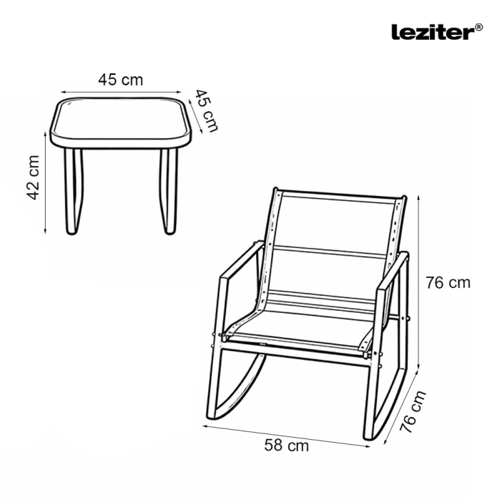 Leziter Set de mobilier de grădină Elva Balcony [3]