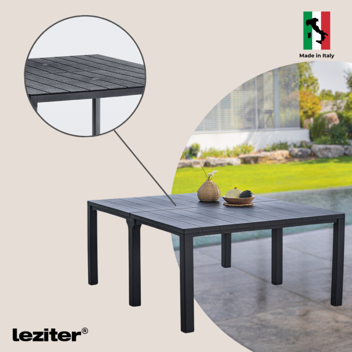 Leziter Set de mobilier de grădină Letta II 8+1 grafit [4]
