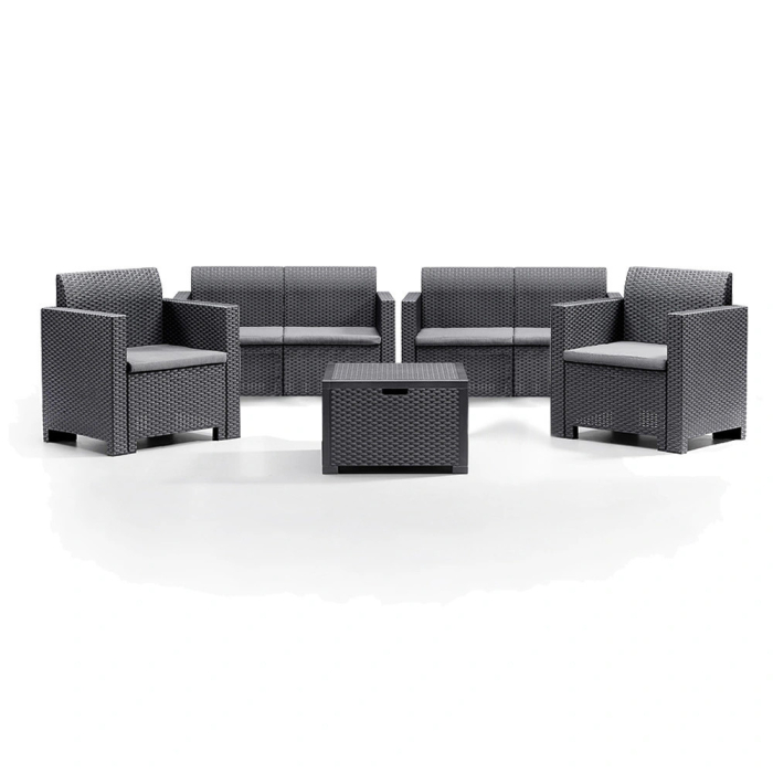 Leziter Set de mobilier de grădină Nero Big cu 6 locuri [2]