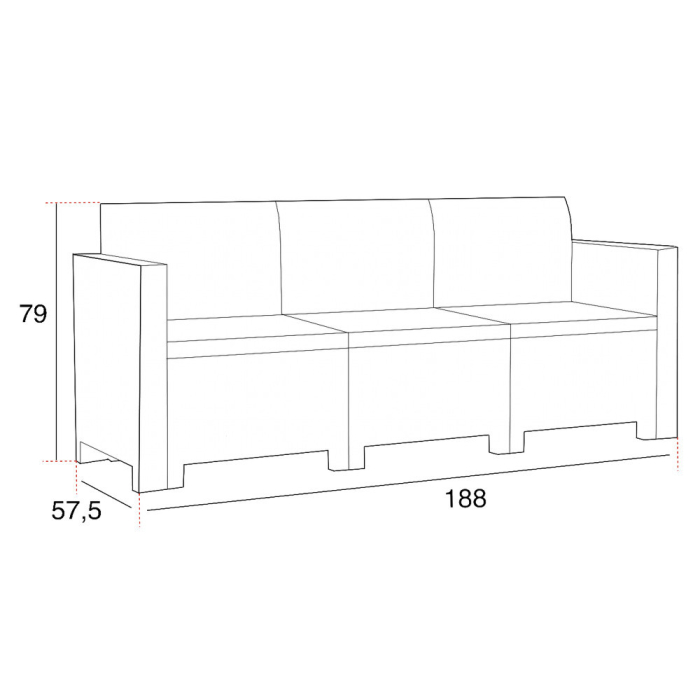 Leziter Set de mobilier de grădină Nero cu 5 locuri [7]