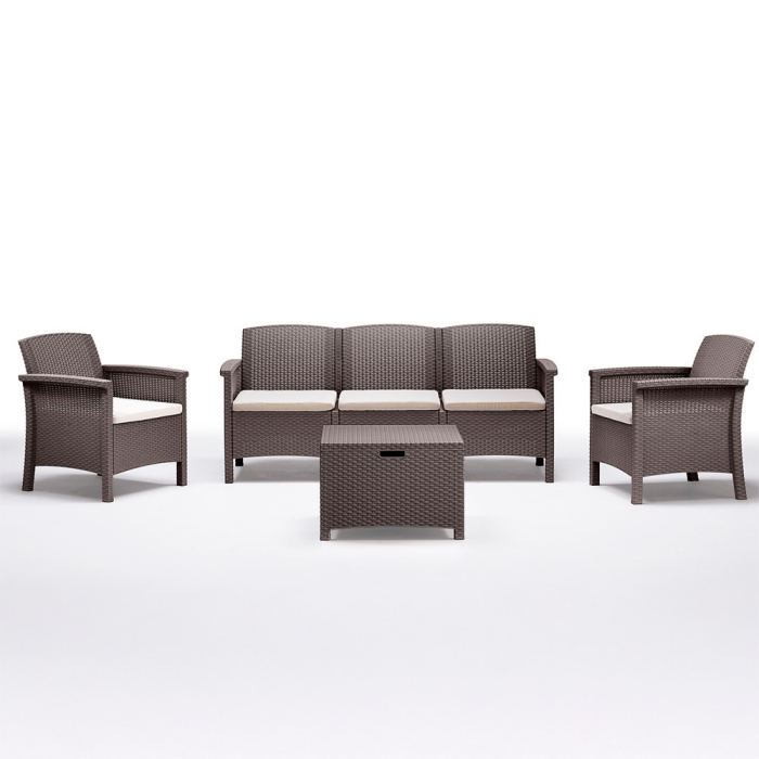 Leziter Set de mobilier de grădină Venus cu 5 locuri, culoare cappuccino [4]