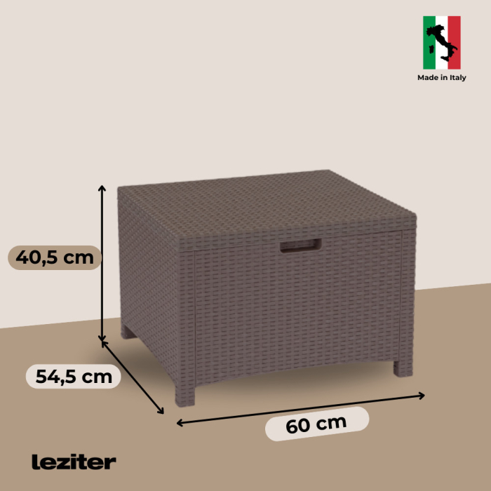 Leziter Set de mobilier de grădină Venus II cu 6 locuri, maro grafit [4]