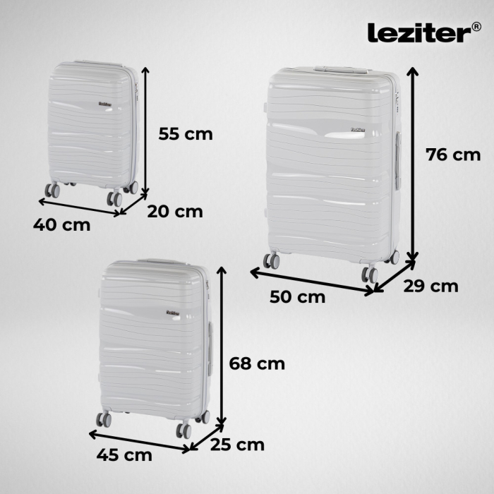 Leziter Set de valize cu rol TraveLux Voyager XI [3]