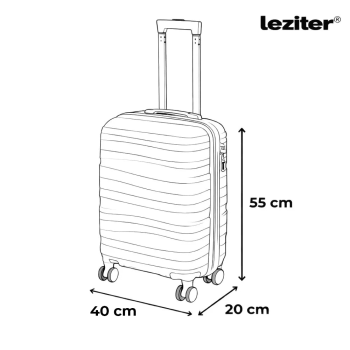Leziter Set de valize cu roți TraveLux Voyager XI, roz-malva [3]
