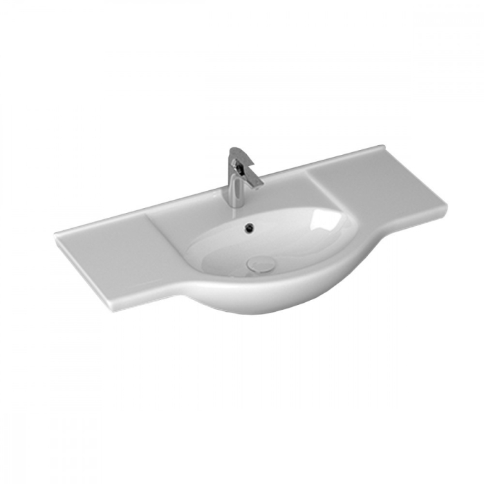 Leziter Set mobilier baie Bianca Prime 105, alb lucios [3]