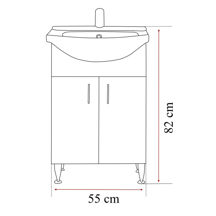 Leziter Set mobilier baie Bianca Prime 55 completă [5]
