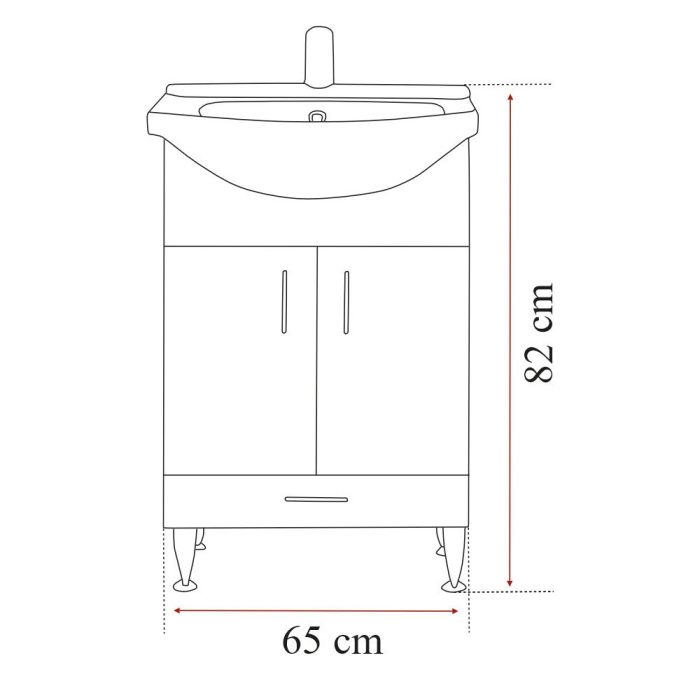 Leziter Set mobilier baie Bianca Prime 65 completă [4]