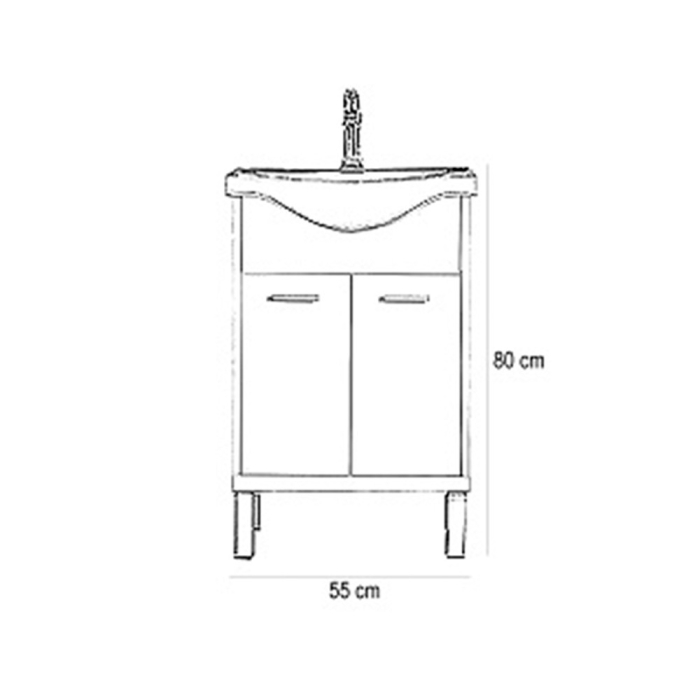 Leziter Set mobilier baie Nerva 55 completă [2]