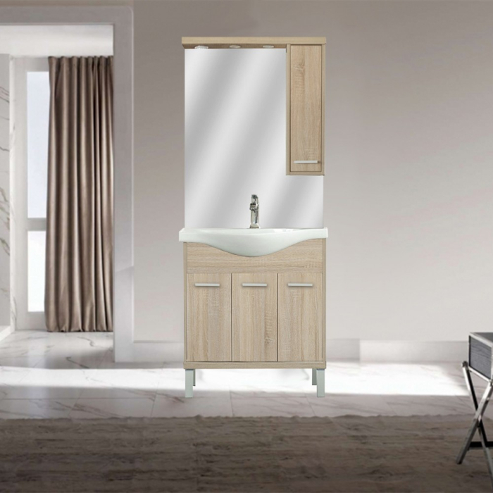 Leziter Set mobilier baie Nerva 75, stejar Sonoma [8]
