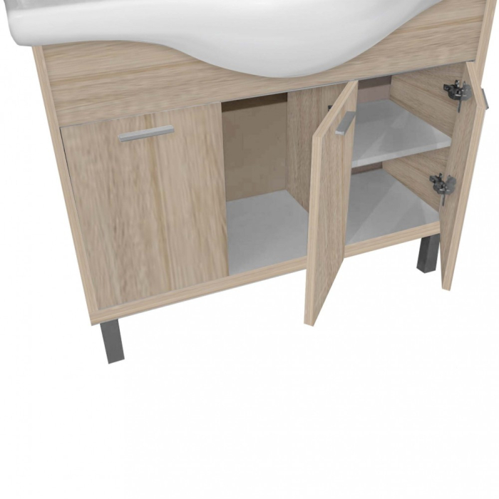 Leziter Set mobilier baie Nerva 85, stejar Sonoma [5]