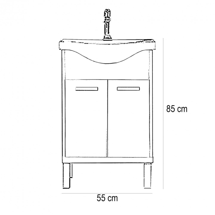 Leziter Set mobilier baie Nerva Prime 55, ulm Rauna [3]