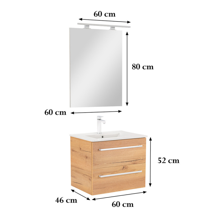 Leziter Set mobilier baie Vario Clam 60 complet [3]