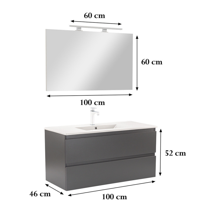 Leziter Set mobilier baie Vario Forte 100 complet [3]