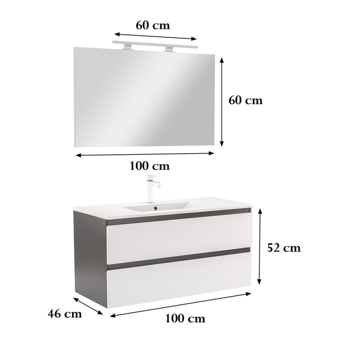 Leziter Set mobilier baie Vario Forte 100 complet [3]