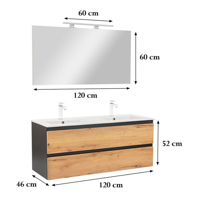 Leziter Set mobilier baie Vario Forte 120 complet [3]