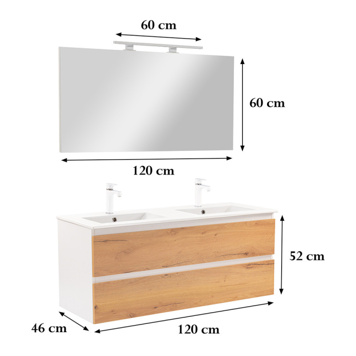 Leziter Set mobilier baie Vario Forte 120 complet [3]