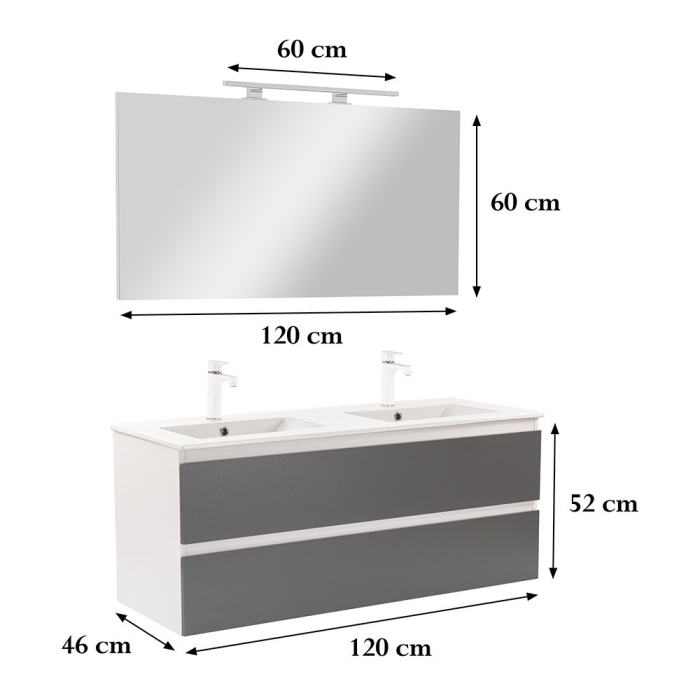 Leziter Set mobilier baie Vario Forte 120 complet [3]
