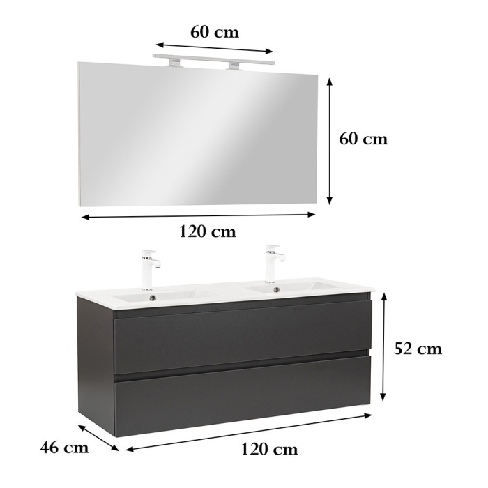 Leziter Set mobilier baie Vario Forte 120 complet [3]